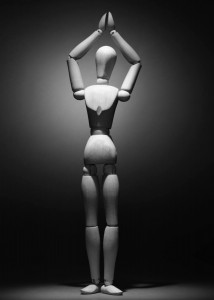 stretching artmodel overhead